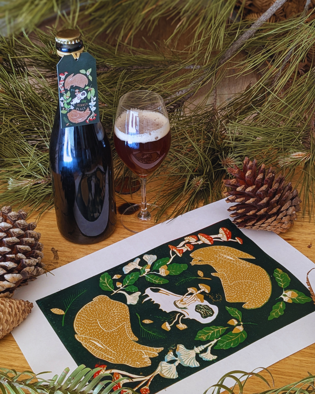 The Hidden Place - Mushroom & Truffle Barrel Aged Forest Ale