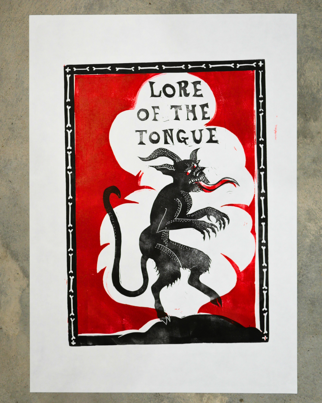 Lore of The Tongue Imp Art Print
