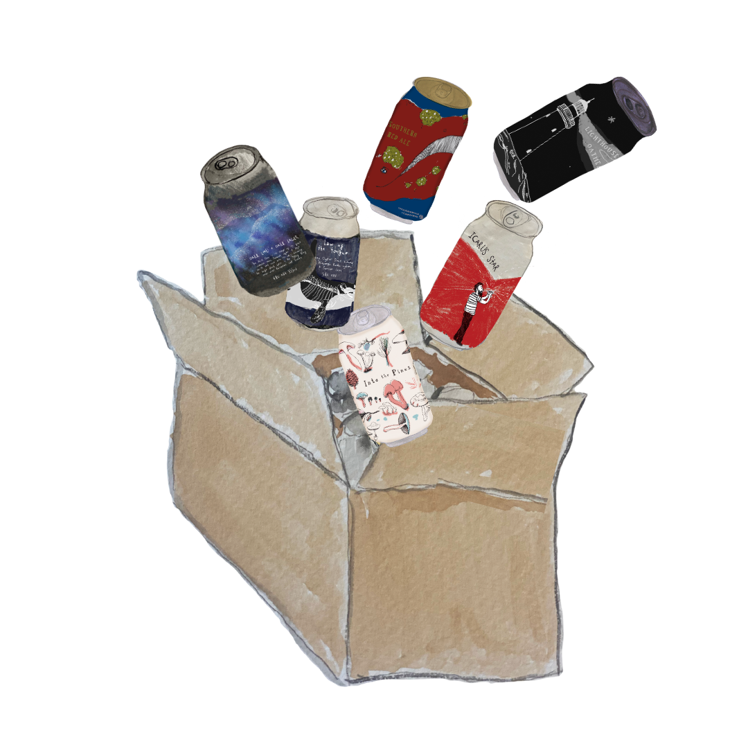 Illustration of Red & Dark mixed 12 pack